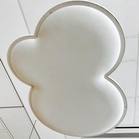 Cloud, hanging sound absorber